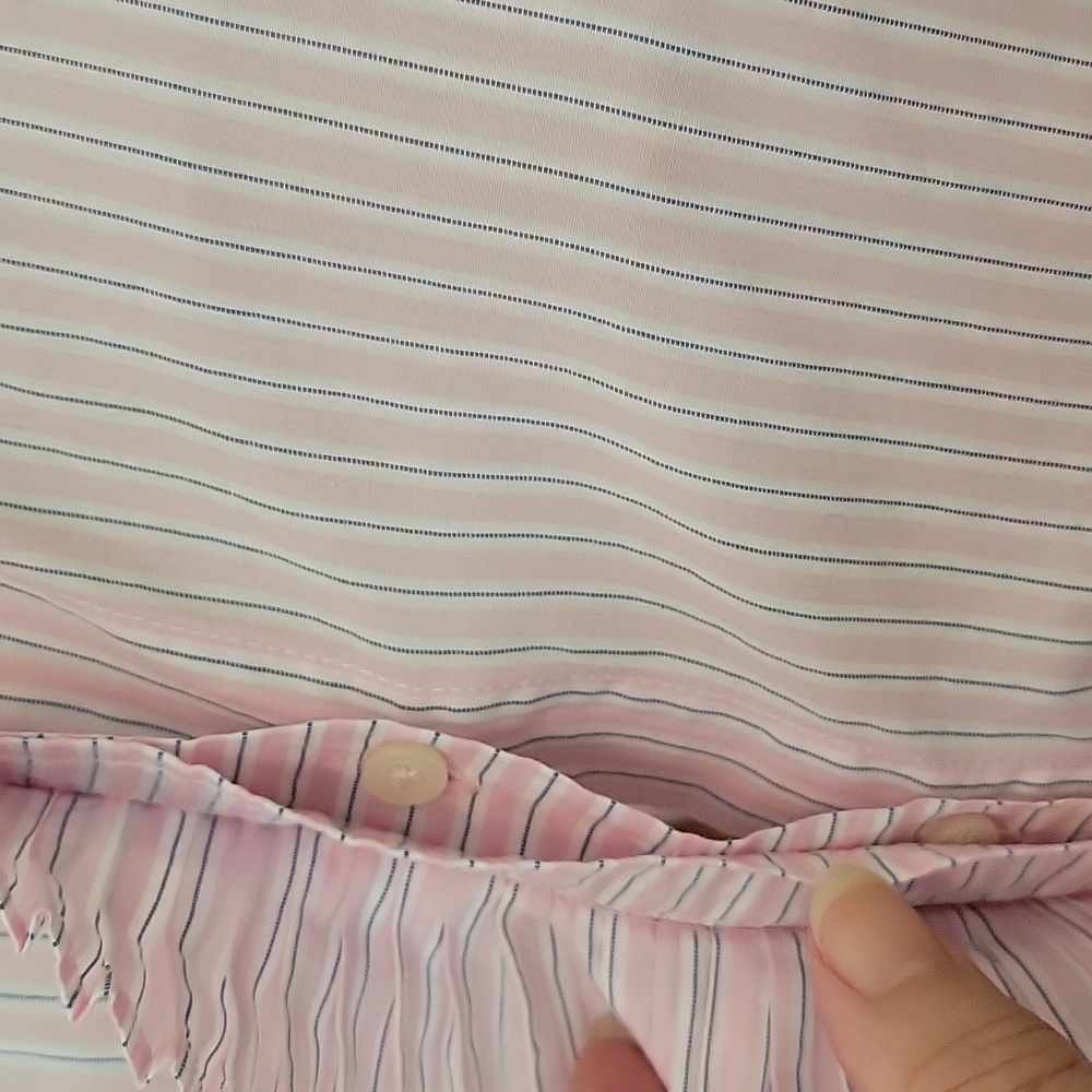 Oxford Style Button Down With Ruffle Front By The… - image 3